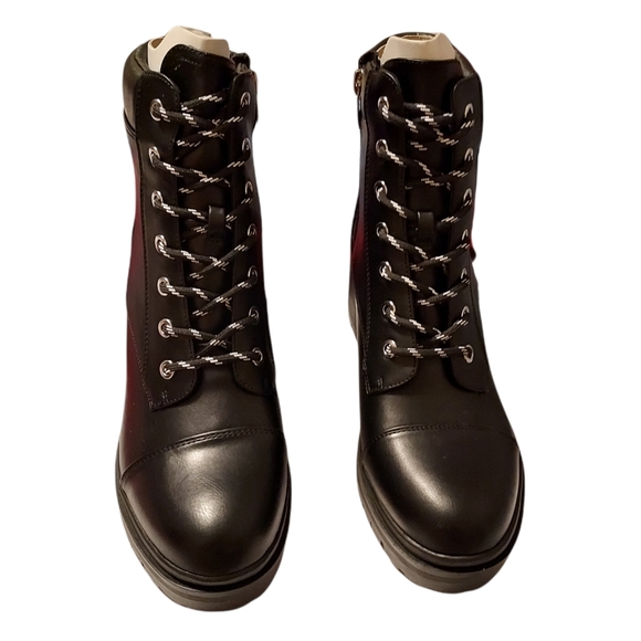 Nine West Combat Boots Quala Womens 9m 